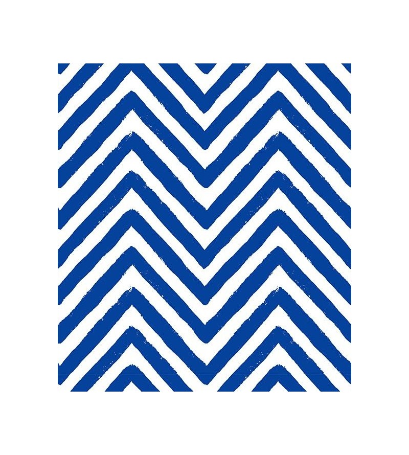 Papel de parede chevron em zigue zague azul imita tinta - Chevron 02
