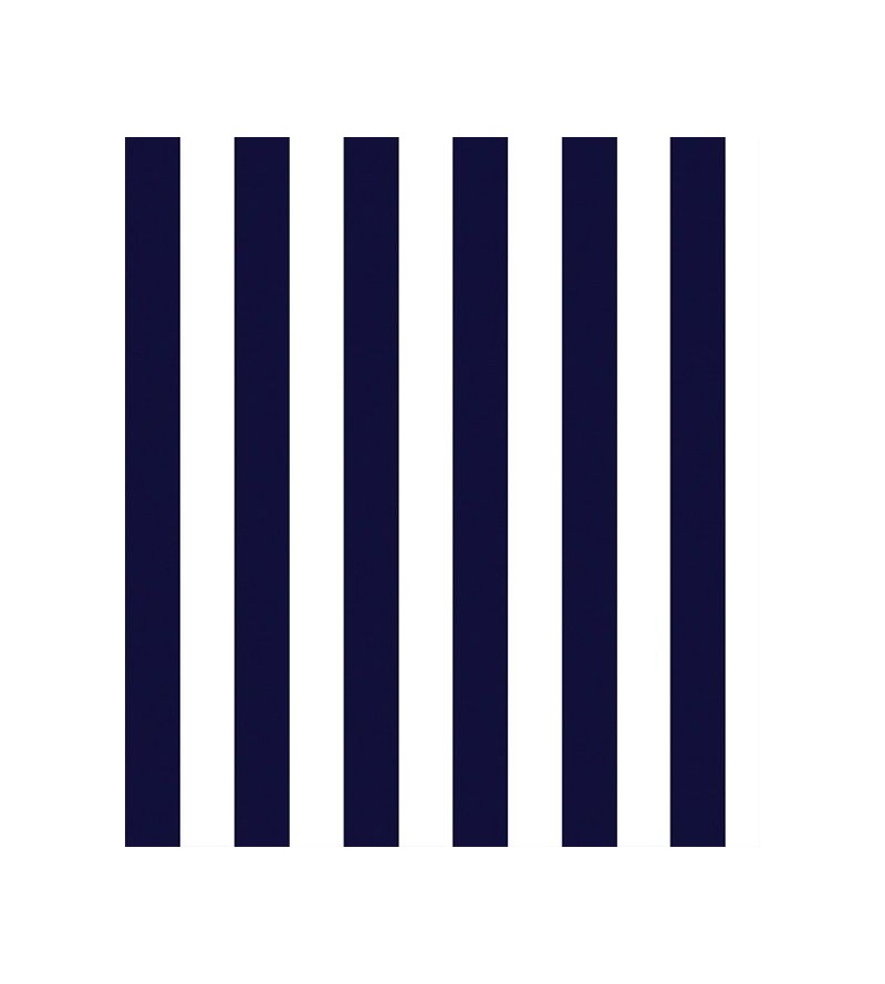 Papel de parede listrado em tons de azul escuro listras com 5cm - Listrado 1021