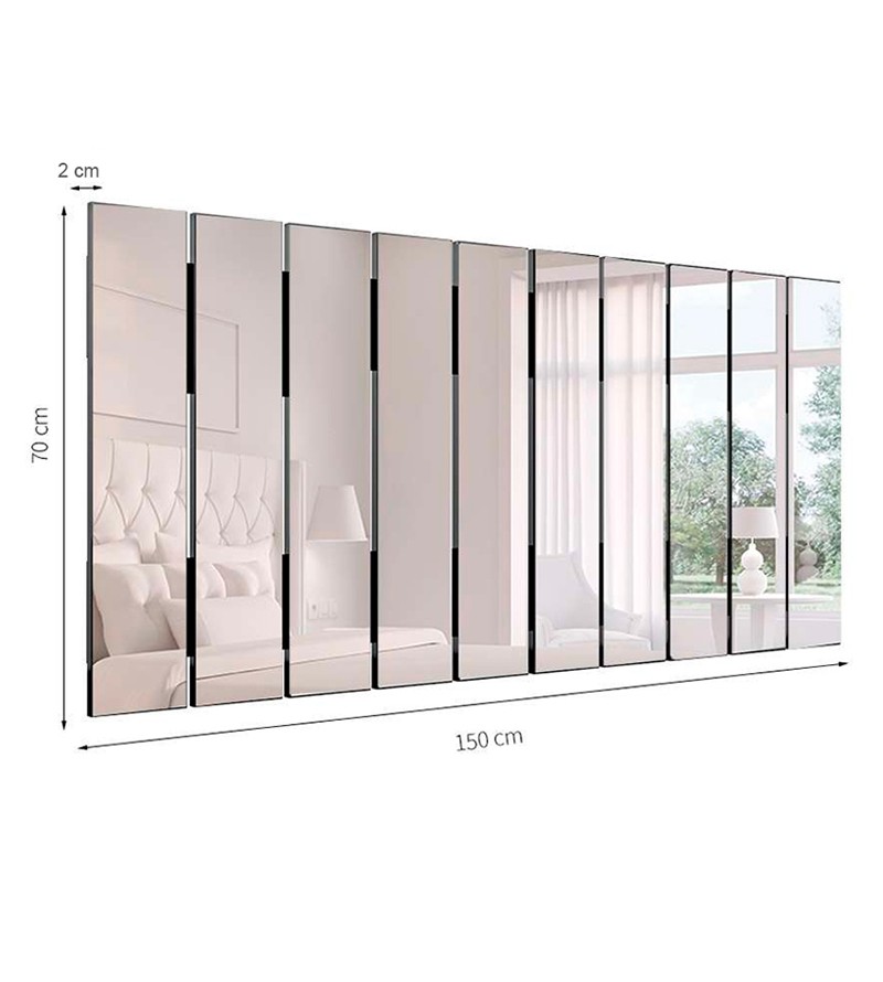 Espelho Decorativo Berlim 3D Painel Barra...