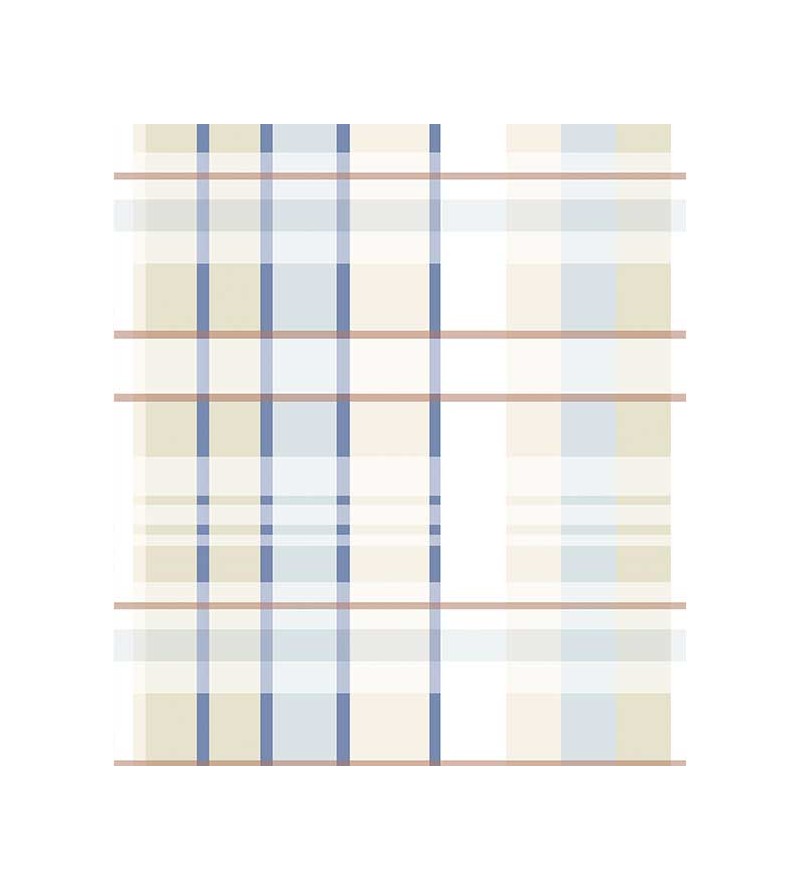 Papel de parede em tons de azul, bege, marrom e branco Casual 26