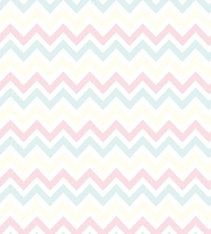 Papel de Parede Chevron Rosa e Azul