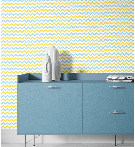 Papel de Parede Chevron em...