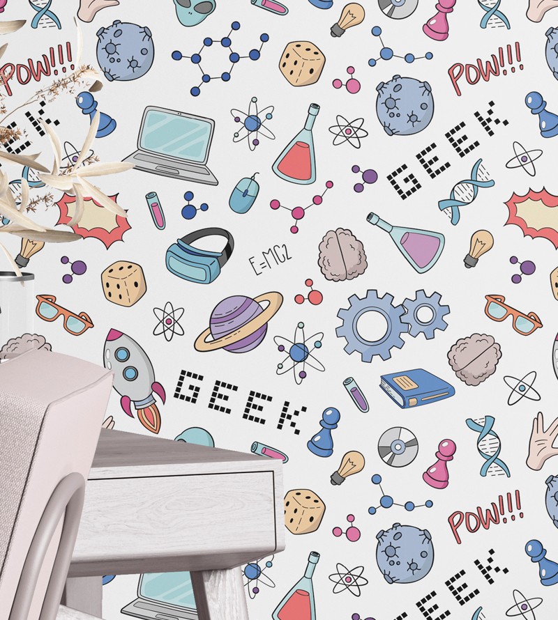 Papel de Parede Geek Infantil Temático