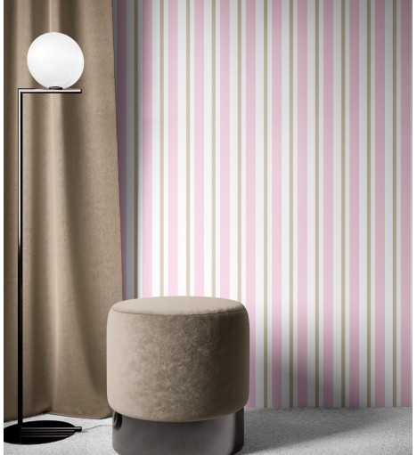 Papel de Parede Listrado...