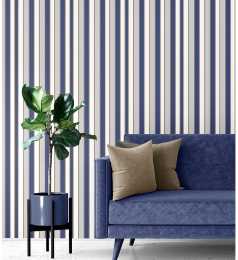 Papel de Parede Listrado em...