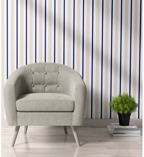 Papel de Parede Listrado em...