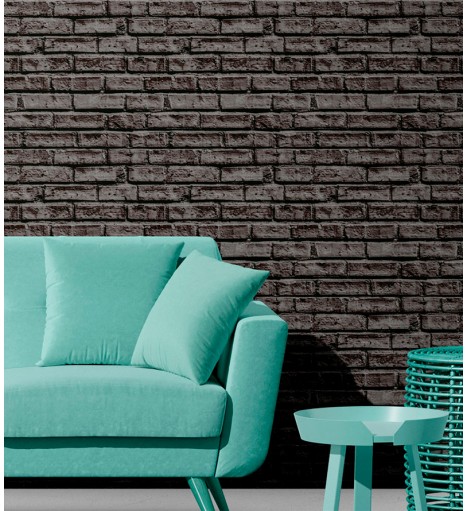 Papel de Parede Tijolo Preto