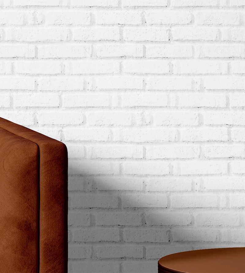 Papel de Parede Estilo Tijolinho Branco