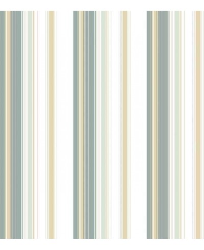 Papel de parede com fundo branco e detalhes em tons de amarelo e cinza - Casual 32