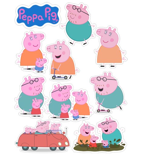 Sticker Turma Peppa Pig...