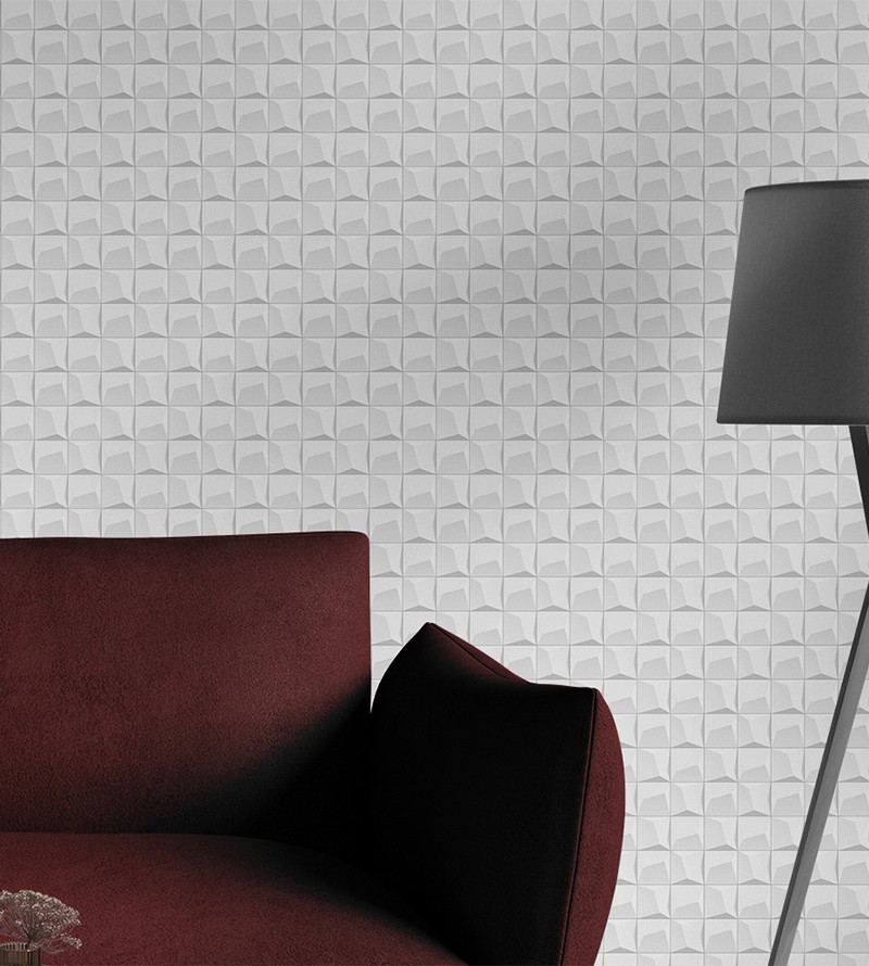 Papel de Parede 3D Geométrico Quadradinhos