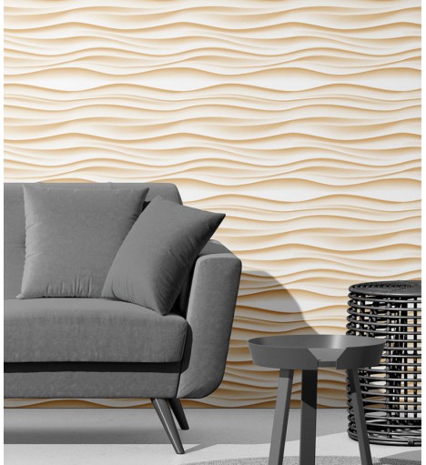 Papel de Parede 3D Ondas em...