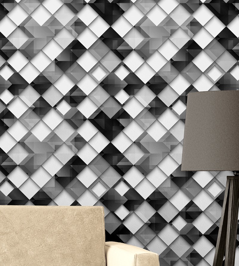 Papel de Parede Geométrico Escuro