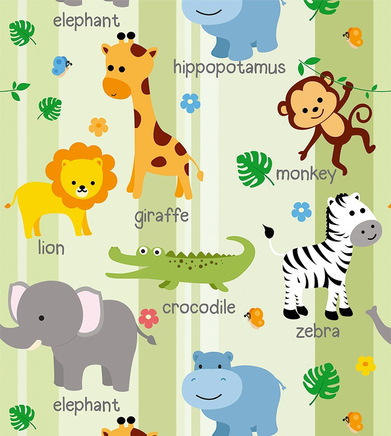 Papel de Parede Safari Animais