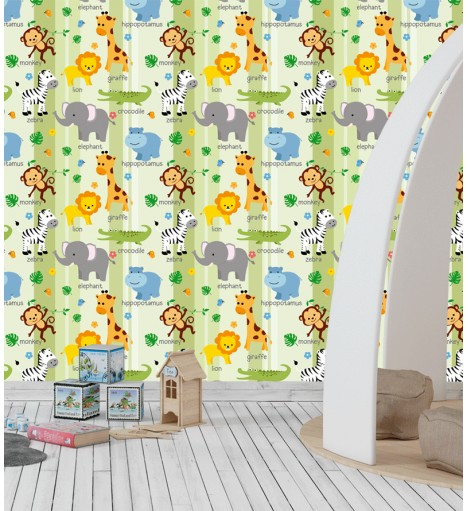 Papel de Parede Safari Animais
