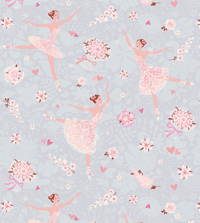 Papel de Parede Infantil Bailarina