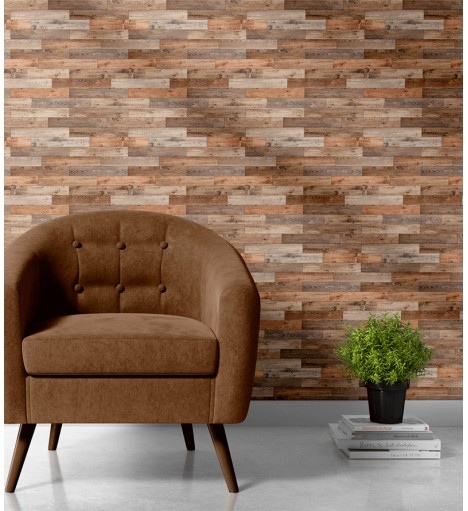 Papel de Parede Madeira Tacos