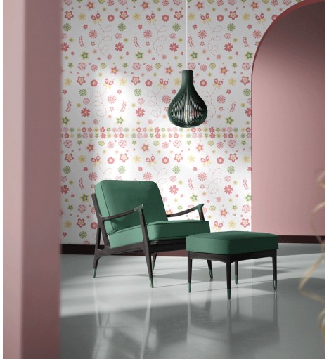 Papel de Parede Flores com...