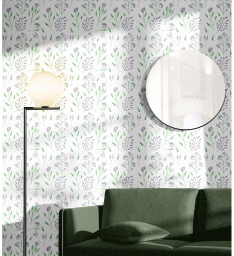 Papel de Parede Floral em...