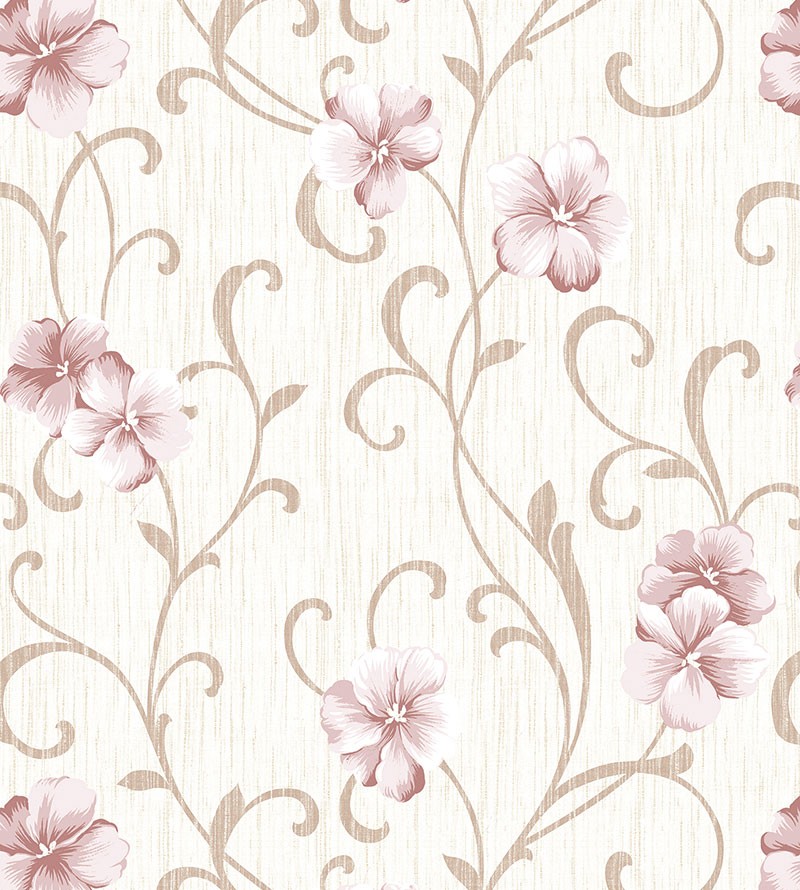 Papel de Parede Floral Delicado