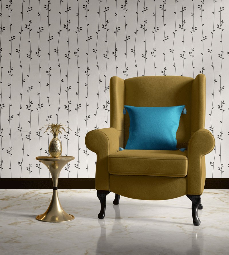 Papel de Parede Floral com Galhos