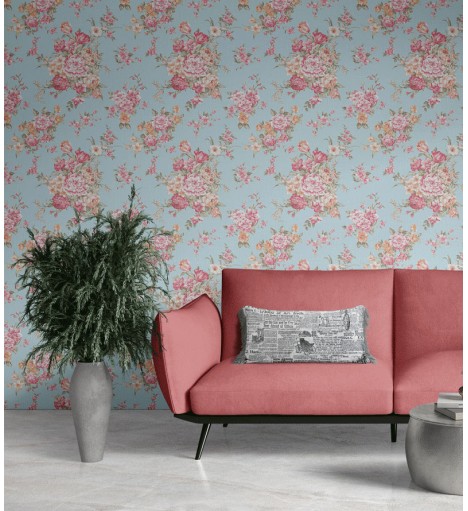 Papel de Parede Flores com...