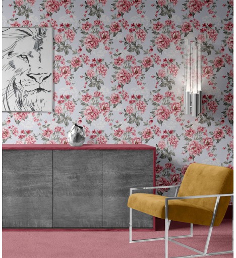 Papel de Parede Flores com...