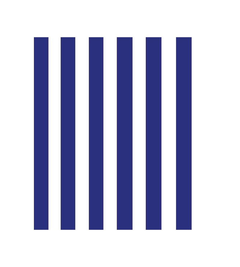 Papel de parede listrado em tons de azul listras com 5cm - Listrado 1024