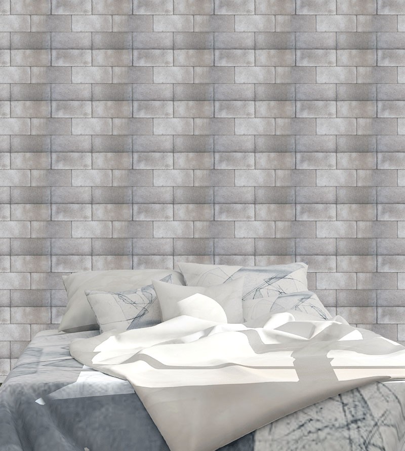 Papel de Parede Tijolo de Concreto