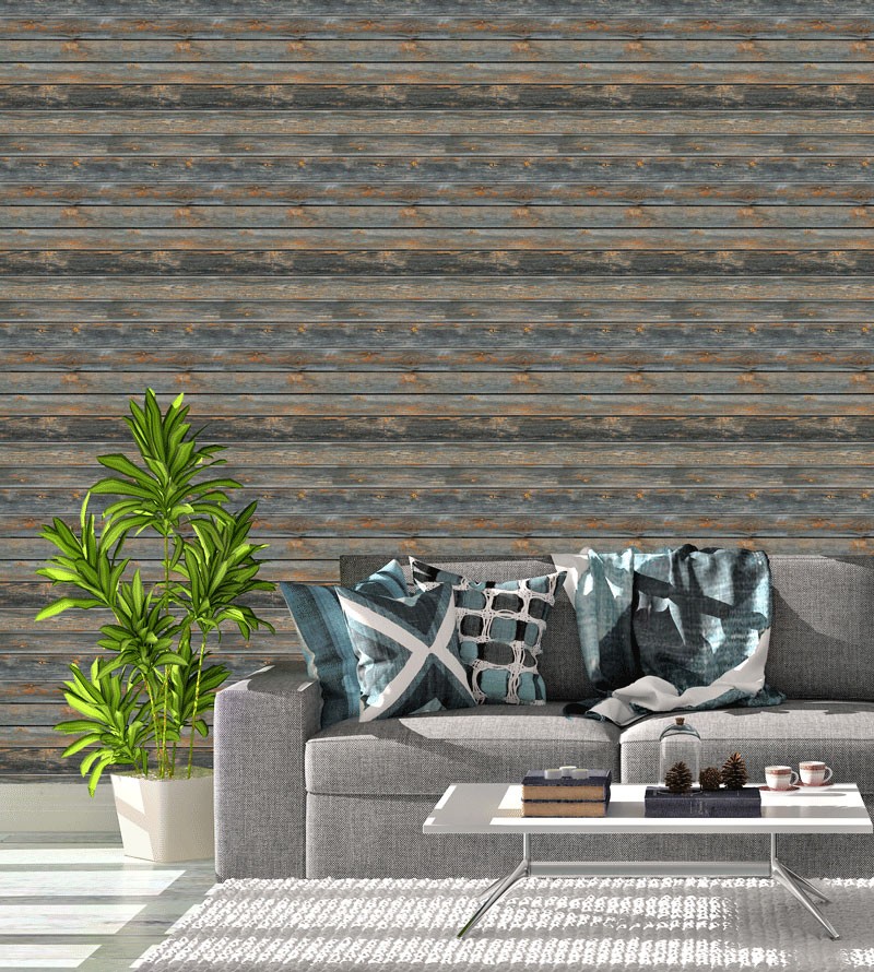 Papel de Parede Industrial Tábua Rustica