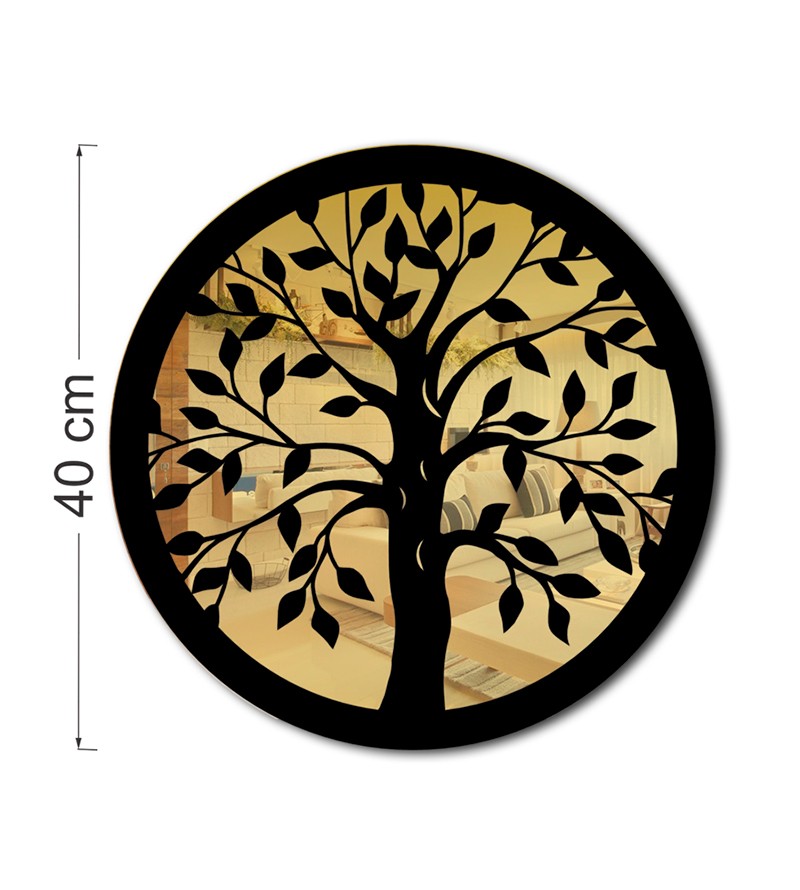 Quadro Decorativo Árvore da Vida Espelhado em MDF