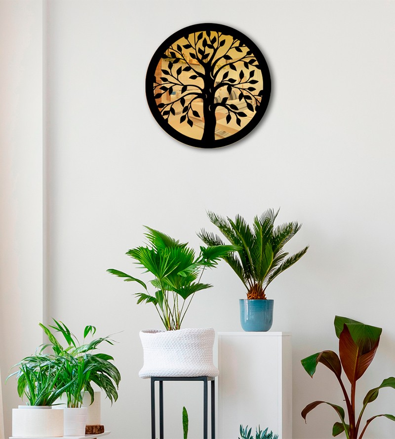 Quadro Decorativo Árvore da Vida Espelhado em MDF