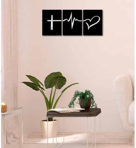 Trio Quadros Espelhados Fé...