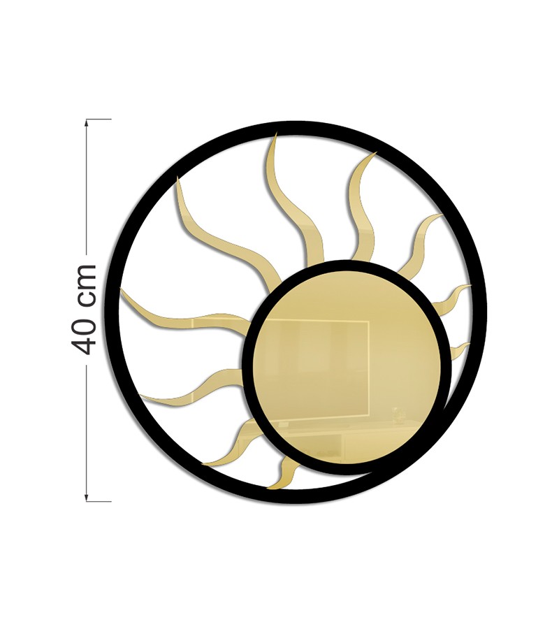 Quadro Sol em MDF com Detalhes em Acrílico