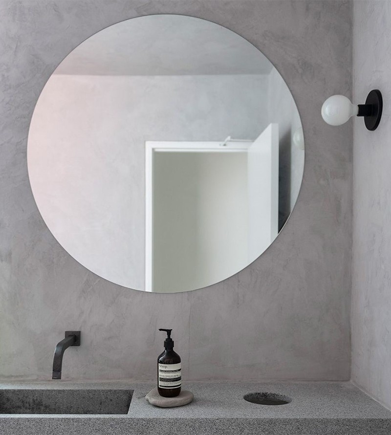 Espelho Decorativo Vidro Redondo 60x60cm Lapidado