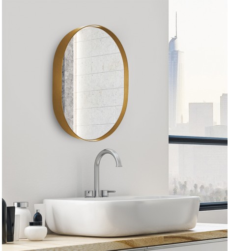 Espelho Oval com Moldura...