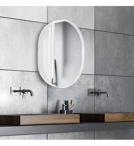 Espelho Oval com Moldura...