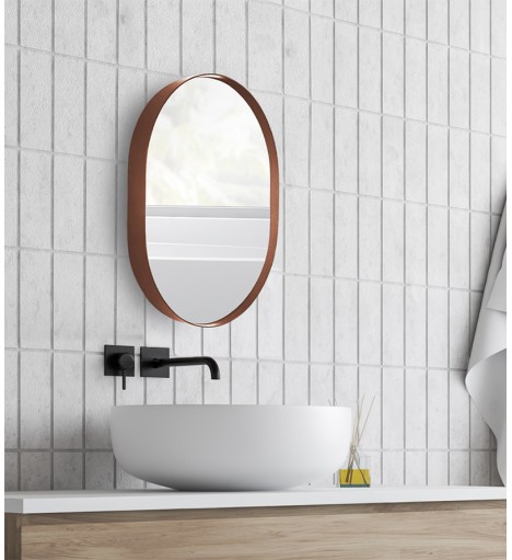 Espelho Oval com Moldura...