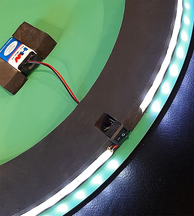 Espelho Redondo Decorativo com LED 40x40cm