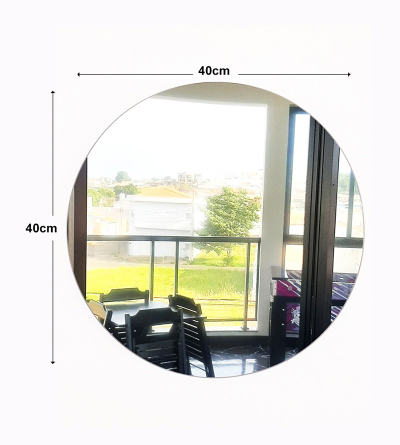 Espelho Redondo Decorativo com LED 40x40cm