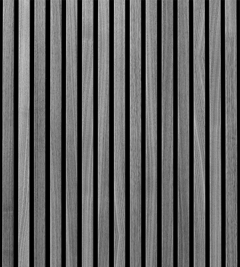 Papel de Parede Madeira Ripada Cinza