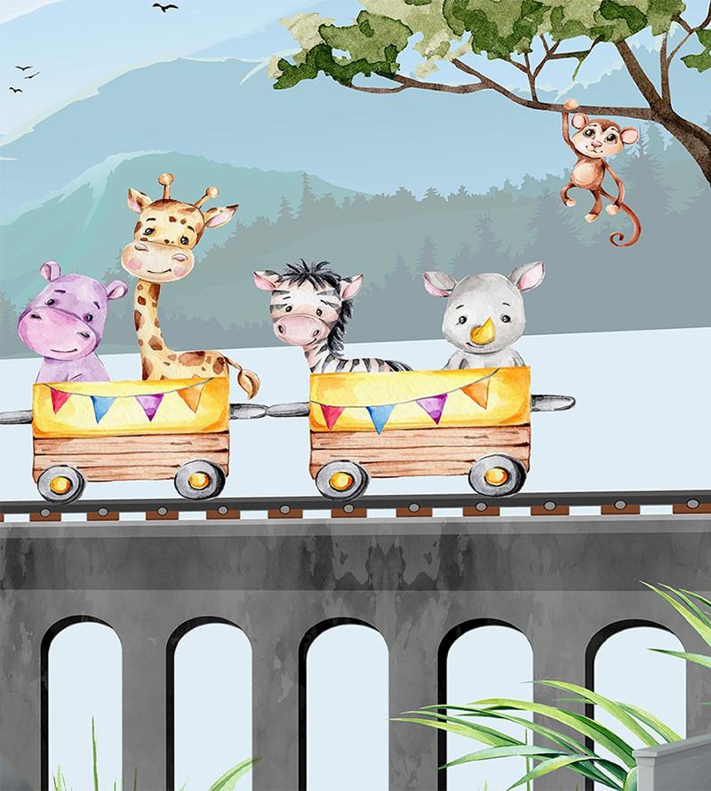 Papel de Parede Foto Mural Infantil Tema...