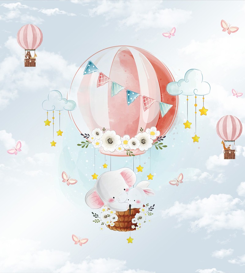 Papel de Parede Foto Mural Infantil Safari...