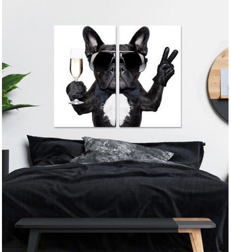 Quadro Decorativo Pug...