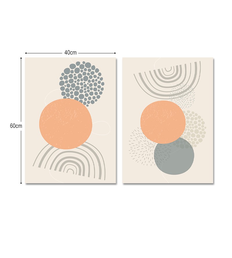 Quadro Decorativo 2 Telas Minimalista Moderna