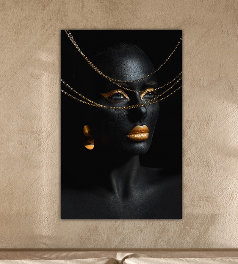 Quadro Decorativo Tela Elegância Mulher com...