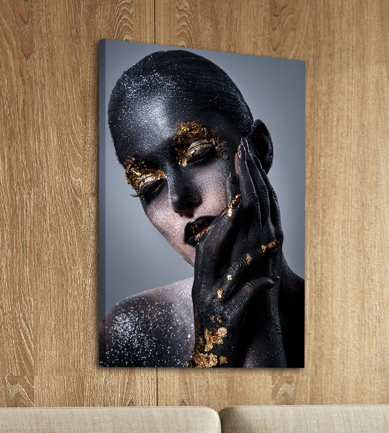 Quadro Decorativo Tela Artística Mulher com...