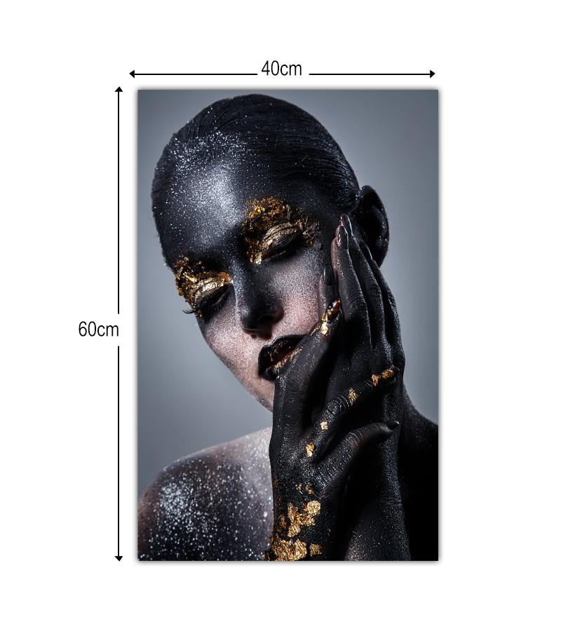 Quadro Decorativo Tela Artística Mulher com...