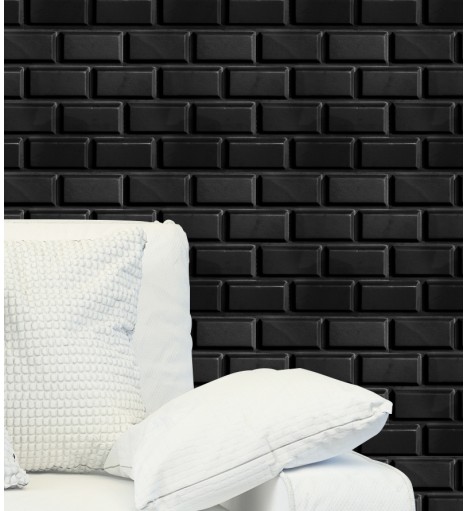 Placa Preta Decorativa de...