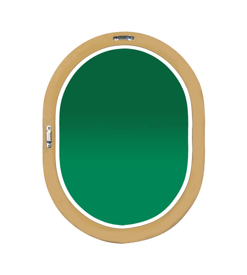 Espelho Oval Londres com Borda Rose Gold